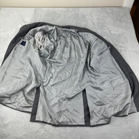 Burberry Grey Blazer 100% Wool Men’s Size 46 - Picture 11 of 15